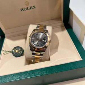 Rolex Datejust 41, 41mm Steel Yellow Gold Wimbledon Dial 126303
